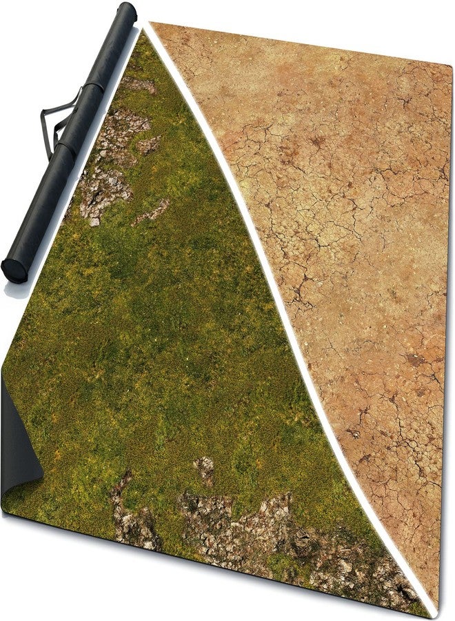 Warzone Studio 44 x 30 Inch Double-Sided Rubber Battle Mat: Homeland + Saraha + Bag - Image 1